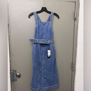 NWT DL1961 Roxanne Blue Denim Apron Dress size small